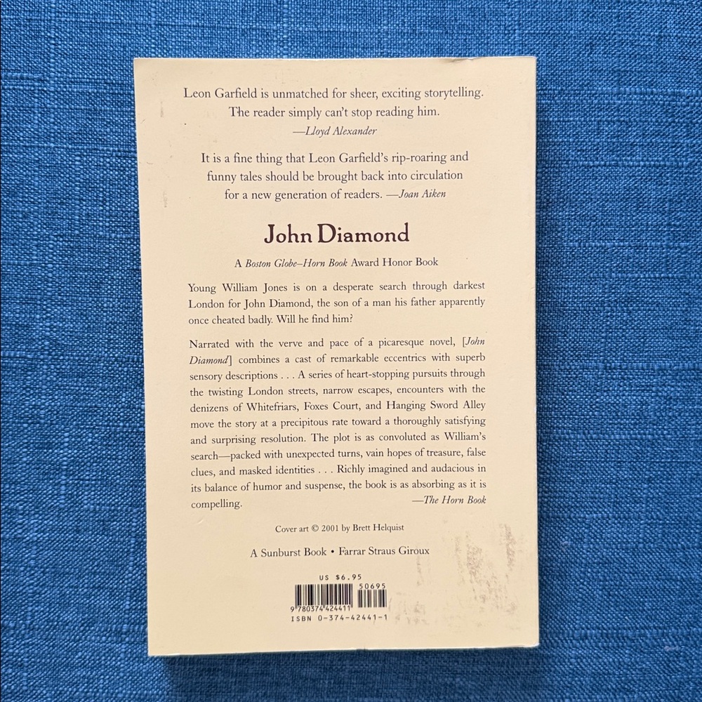 John Diamond by Leon Garfield - Illustrated Paperback with Orange & Green Cover - Picture 2 of 3